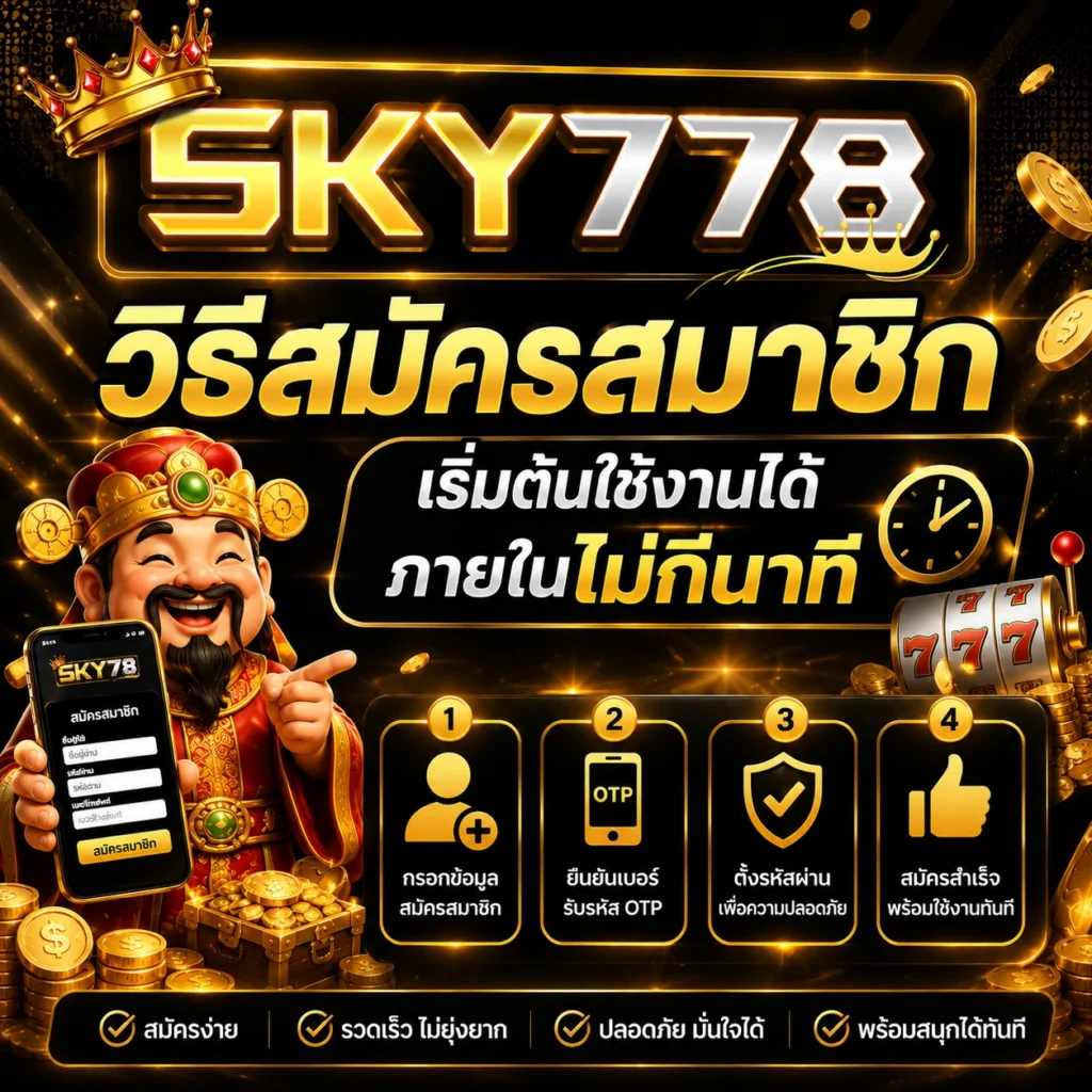 เริ่มต้นสมัครสมาชิกอย่างเป็นขั้นตอน ไม่ต้องค้นหาเมนูหลายรอบ
