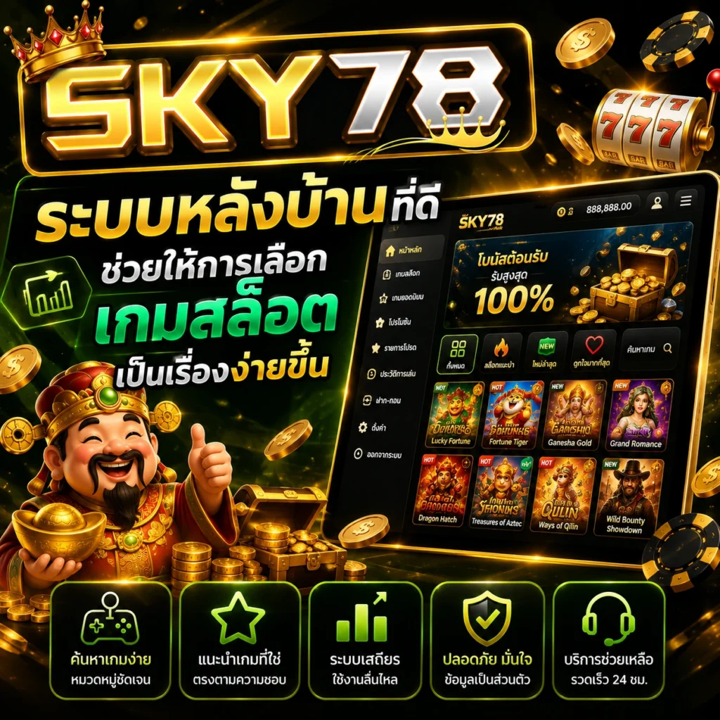 ระบบหลังบ้านที่ดีช่วยให้การเลือกเกมสล็อตเป็นเรื่องง่ายขึ้น